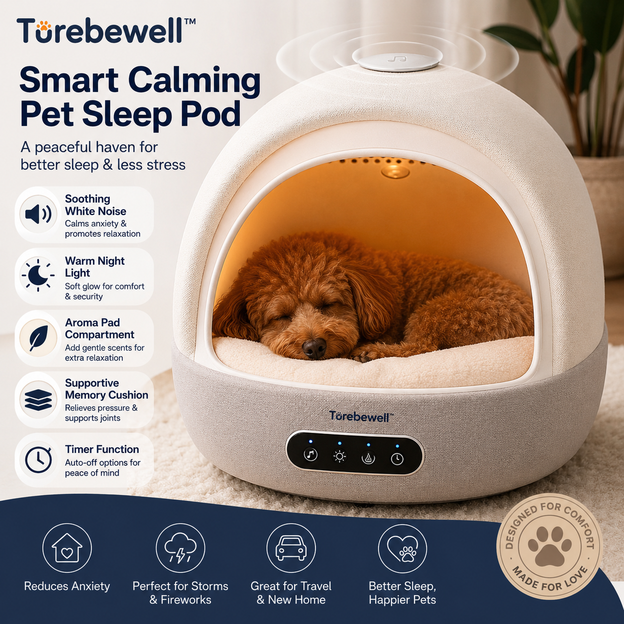 Turebewell™ Smart Calming Pet Sleep Pod