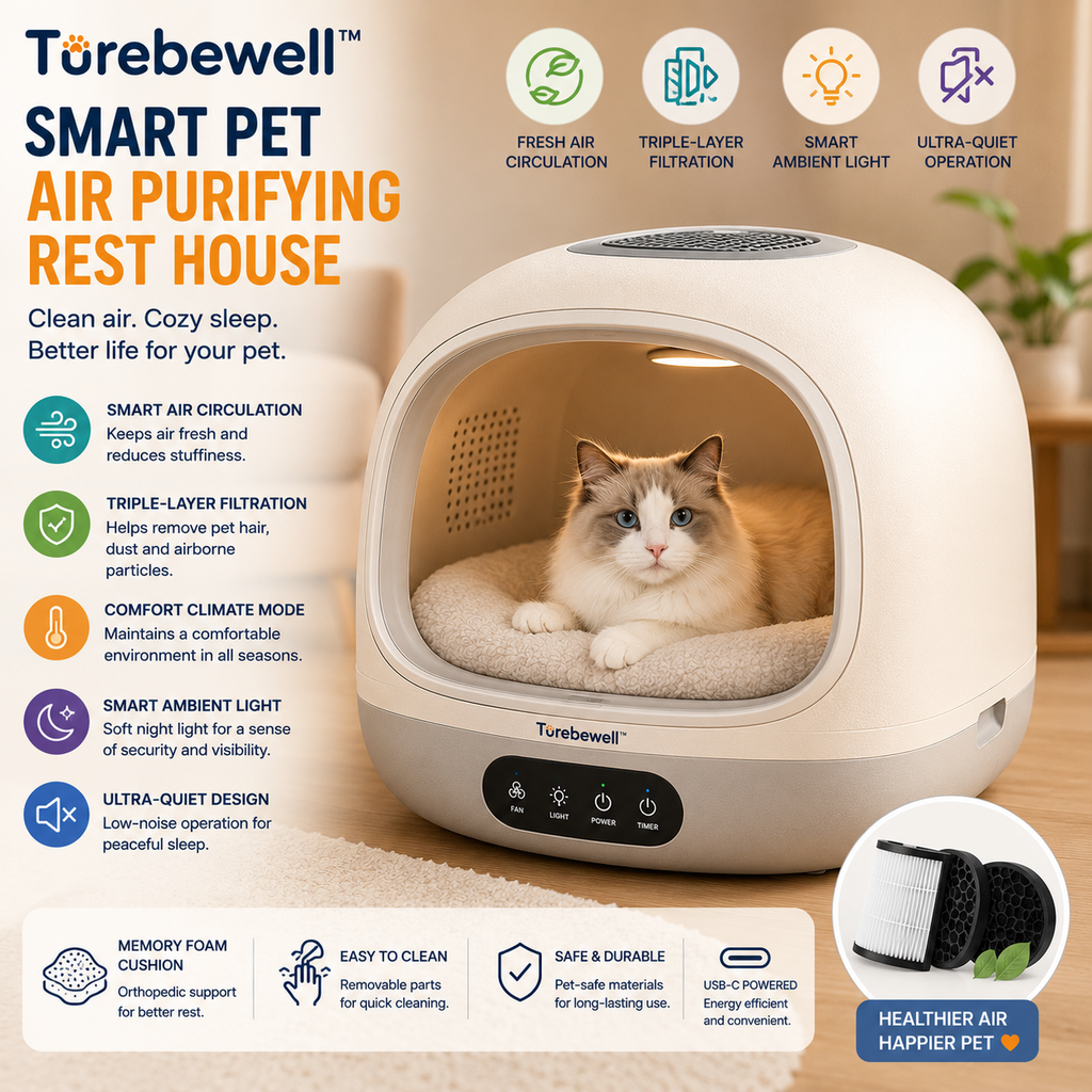 Turebewell™ Smart Pet Air Purifying Rest House
