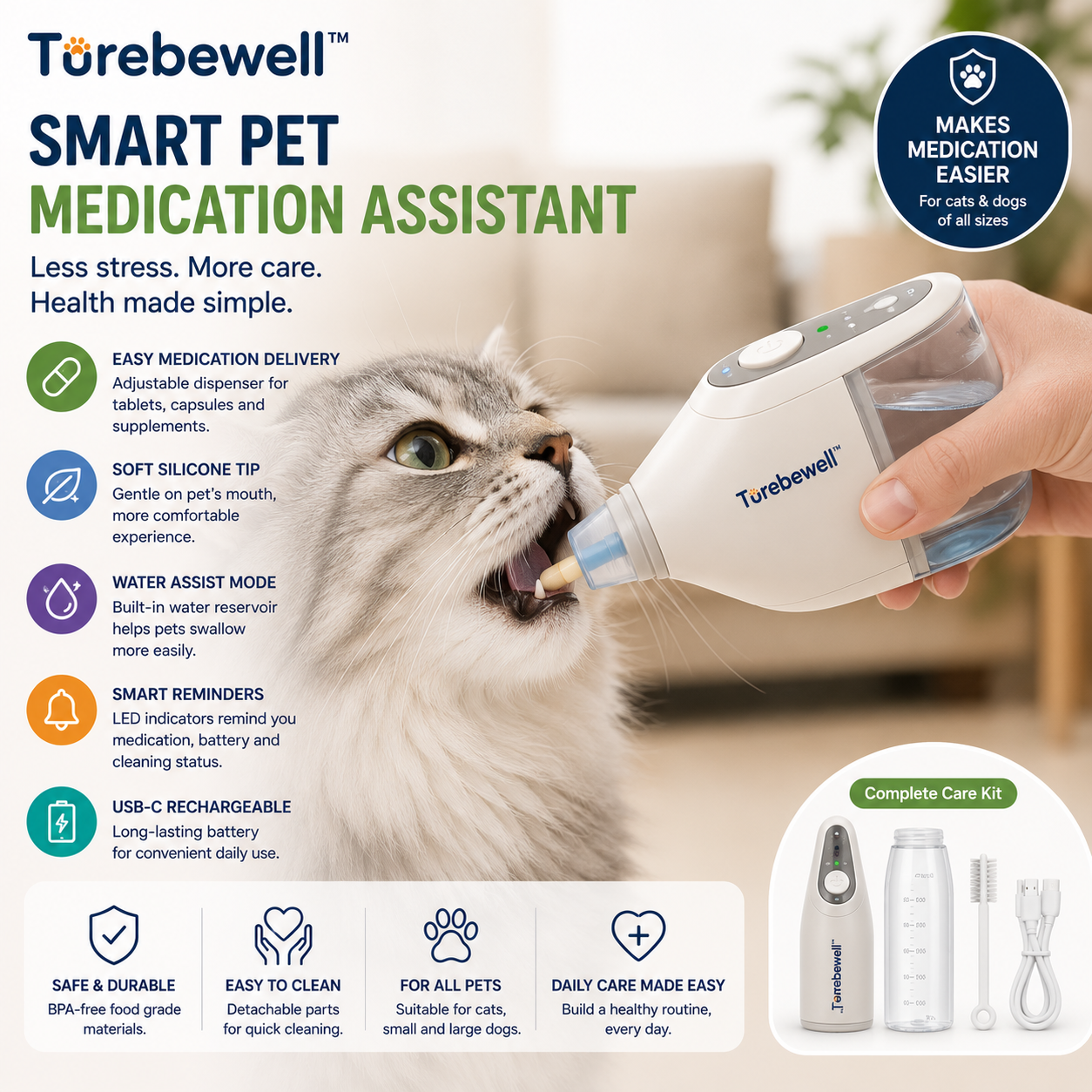 Turebewell™ Smart Pet Medication Assistant